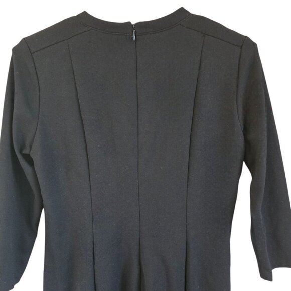 Michael Michael Kors Womens Black Dress W/ Metal Stud Detail Size 8 3/4 Sleeve P - Picture 3 of 7